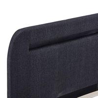 Bedframe met LED stof donkergrijs 180x200 cm - thumbnail