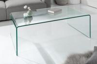 Extravaganter Glas Couchtisch FANTOME 110cm transparent - 22874 - thumbnail
