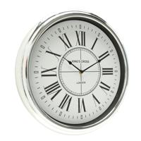 Wandklok Kendra zilver 40 cm - Wandklokken - thumbnail