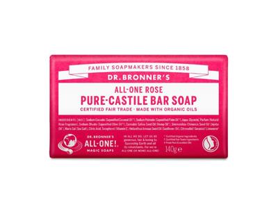 Dr. Bronner's Zeepblok - pure castile - roos
