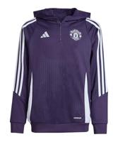 adidas Manchester United Track Hoodie 2025-2025 Kids Paars Wit - thumbnail
