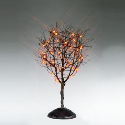 Dry Tree With Orange Lights 11x11x28 cm Halloween LEMAX - Lemax