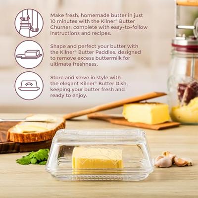 KILNER - Botervloot - Botervloot met deksel glas