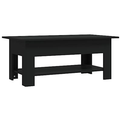 Salontafel 102x55x42 cm spaanplaat zwart