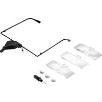 TOOLCRAFT TO-5137812 Loepbril Met LED-verlichting Vergrotingsfactor: 1.5 x, 2.5 x, 3.5 x Lensgrootte: (l x b) 74 mm x 35 mm Helder, Wit - thumbnail