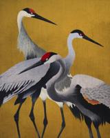 Komar Flair Fotobehang Yellow Cranes - FLX4-053 - thumbnail