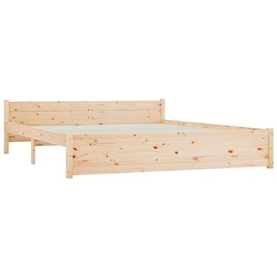 Bedframe zonder matras massief hout 160x200 cm