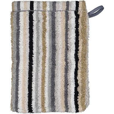 Cawö Cawö Lifestyle Streifen Washandje 7048 Kiezelsteen-37 16x22