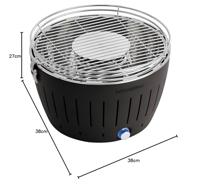 LotusGrill Classic Tafelbarbecue - Ø350mm - Antraciet - thumbnail
