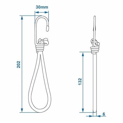 ProPlus elastieken lus met haak 16 cm groen 4 stuks ProPlus elastieken lus met haak 16 cm groen 4 stuks