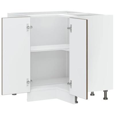 Keuken hoekonderkast Lucca bewerkt hout bruin eikenkleur