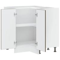 Keuken hoekonderkast Lucca bewerkt hout bruin eikenkleur - thumbnail