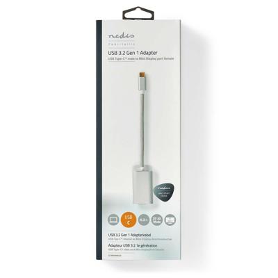 Nedis USB-C Adapter | USB-C Male naar Mini DisplayPort Female | 0.2 m | 1 stuks - CCTB64580AL02 CCTB64580AL02 - thumbnail