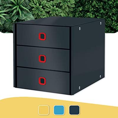 Leitz Click & Store Cosy ladenblok, 3 laden, grijs