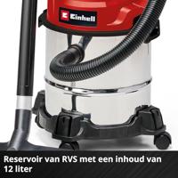 Einhell TC-VC 1812/1 S 2342500 Nat- en droogzuiger 12 l - thumbnail