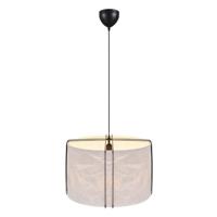 Hanglamp wit zwart papieren kap E27 fitting &apos;Nordlux Cardine 50&apos; - thumbnail