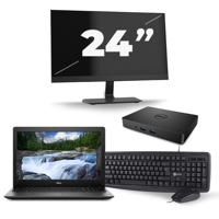 Dell Latitude 3590 - Intel Core i5-8e Generatie - 15 inch - 16GB RAM - 256GB SSD - Windows 11 + 1x 24 inch Monitor - thumbnail