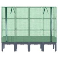 Plantenbak verhoogd met kashoes 160x40x140 cm rattanlook - thumbnail