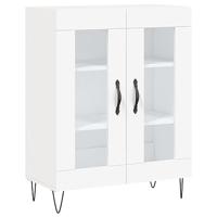 Dressoir 69,5x34x90 cm bewerkt hout wit - thumbnail
