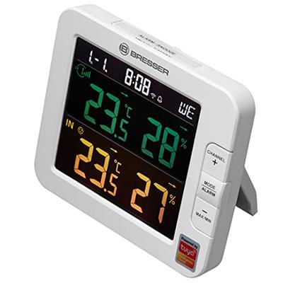 BRESSER Tuya Smart Home 7 kanaals slimme thermo-/hygrometer