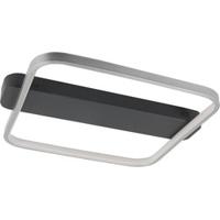 Highlight Plafondlamp Ascona L 46 B 40 cm mat chroom-zwart - thumbnail