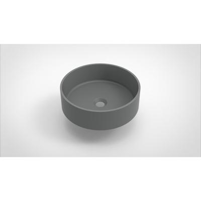 Opbouw Waskom Arcqua Case Rond 40 cm Mat Grijs Arcqua