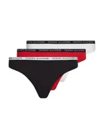Tommy Hilfiger 3-Pack Dames Strings - Thong - Katoenen strings dames laag - thumbnail