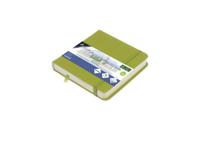 Kangaro Schetsboek - Lime Green - Hardcover - 80 vellen - 140g - Roomwit Papier met Elastiek en Lint - thumbnail