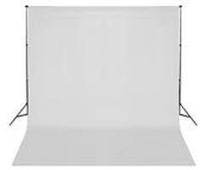 Bresser BR-D24 achtergrondsupport 240x300cm + doek 2.5x3.5m wit - thumbnail