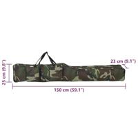VidaXL Hengeltas 150 cm camouflage oxford stof groen - thumbnail
