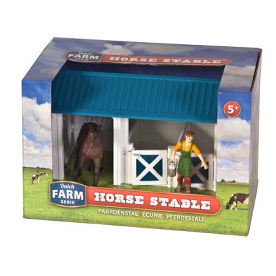 Dutch Farm paardenstal met figuur en paard