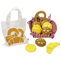 Goki ontbijtmand/picknickset met houten brood - thumbnail