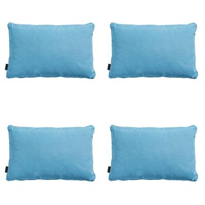 Sierkussen met bies Panama aqua 60 cm x 40 cm (4 stuks) Madison - Madison Sierkussen met bies Panama aqua 60 cm x 40 cm (4 stuks) Madison - Madison