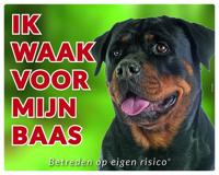 Rottweiler Waakbord - Ik waak voor mijn baas - thumbnail