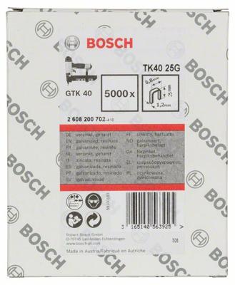 Bosch Accessories 2608200702 Nieten met smalle rug 5000 stuk(s) Afm. (l x b) 25 mm x 5.8 mm Bosch Accessories 2608200702 Nieten met smalle rug 5000 stuk(s) Afm. (l x b) 25 mm x 5.8 mm