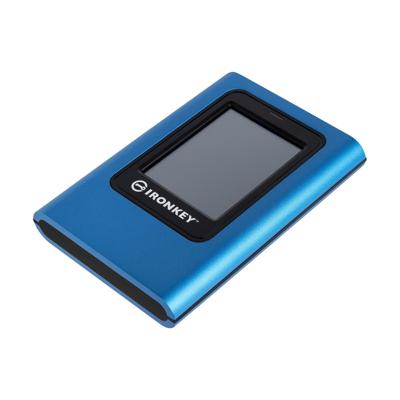 Kingsong IronKey Vault Privacy 80 960 GB Externe harde schijf (3,5 inch) USB-C Blauw IKVP80ES/960G Kingsong IronKey Vault Privacy 80 960 GB Externe harde schijf (3,5 inch) USB-C Blauw IKVP80ES/960G