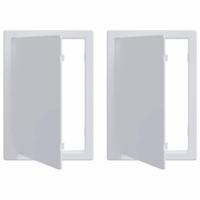 VidaXL Toegangs-panelen 2 pcs wit 15 x 23 cm abs kunststof - thumbnail