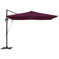 Parasol Bordeauxrood 286 x 285 x 270 cm Aluminium - thumbnail