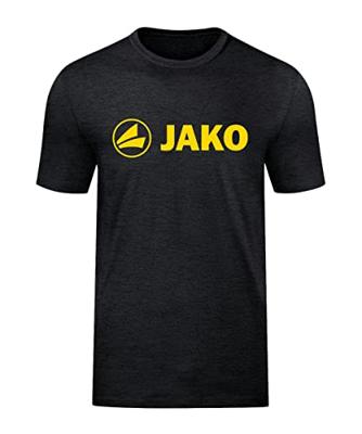 JAKO 6160 T-Shirt Promo - Zwart Gemeleerd/Citroen - L JAKO 6160 T-Shirt Promo - Zwart Gemeleerd/Citroen - L
