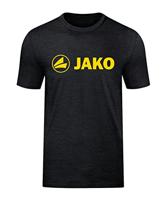 JAKO 6160 T-Shirt Promo - Zwart Gemeleerd/Citroen - L - thumbnail