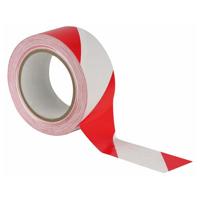 Showgear Showgear Floor-Marking tape 50 mm Rood/wit - thumbnail