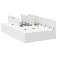 Bedframe met opslag Wit 200 x 120 x 31.5 cm Bewerkt hout - thumbnail