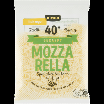 Jumbo Geraspte Mozzarella 40+ 150 g
