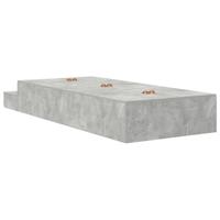Opbergbedframe Beton Grijs 236.5 x 80 x 31.5 cm Bewerkt hout - thumbnail