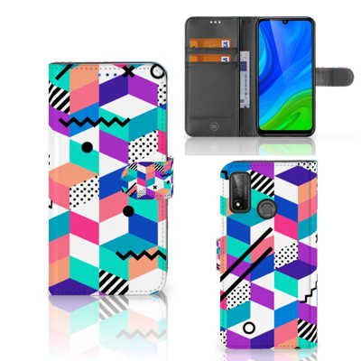 Huawei P Smart 2020 | Book Case | Blokken Kleurrijk