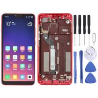 LCD-scherm en digitizer volledige montage met frame voor Xiaomi Mi 8 Lite (rood) - thumbnail