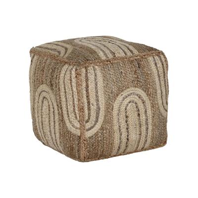 Voetensteun Home ESPRIT Beige Natuurlijk 45 x 45 x 45 cm