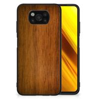 Xiaomi Poco X3 | X3 Pro Houten Print Telefoonhoesje Donker Hout - thumbnail