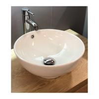 Waskom Casajoy Rond 38x15 cm Keramiek Wit Casajoy - thumbnail