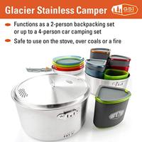 GSI Outdoors Glacier Stainless Camper Set Pan Multi - thumbnail